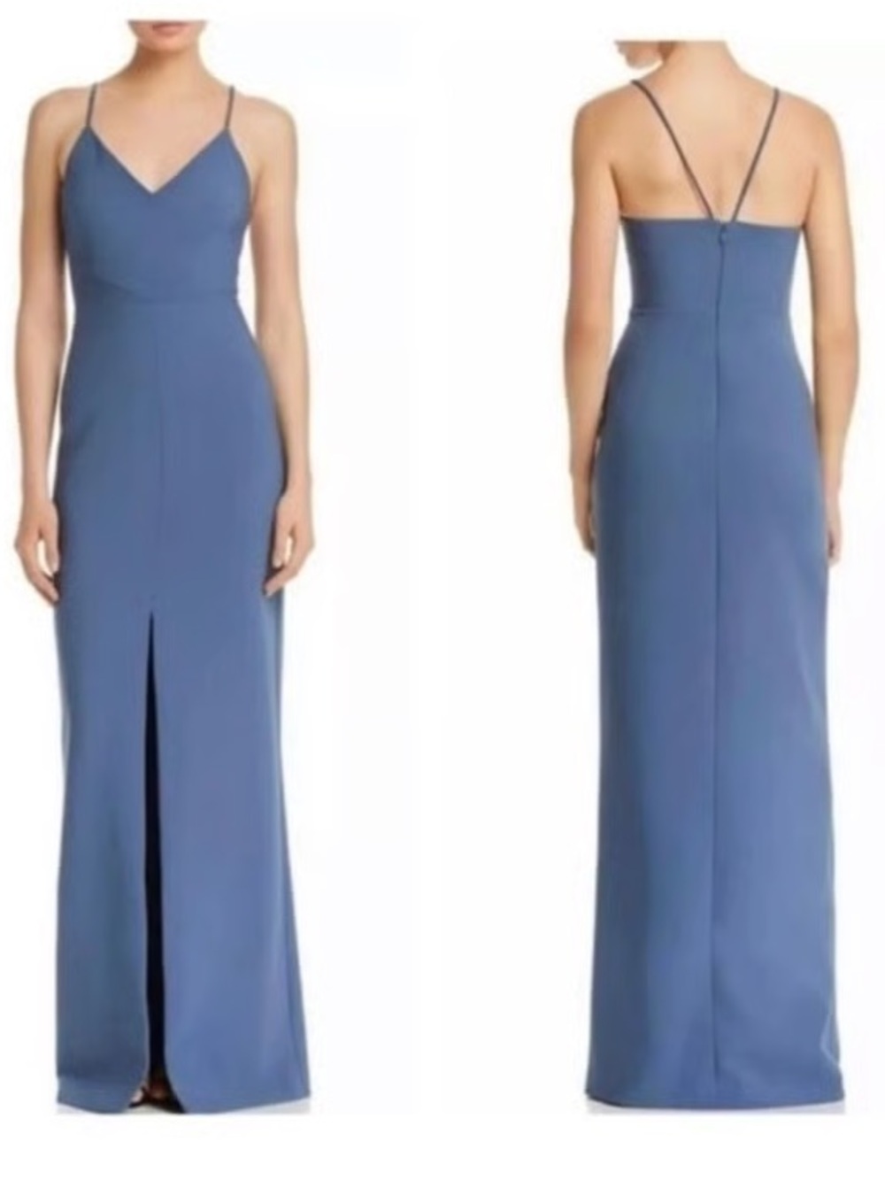Likely Slate Blue Spaghetti-Strap Maxi Dress #619